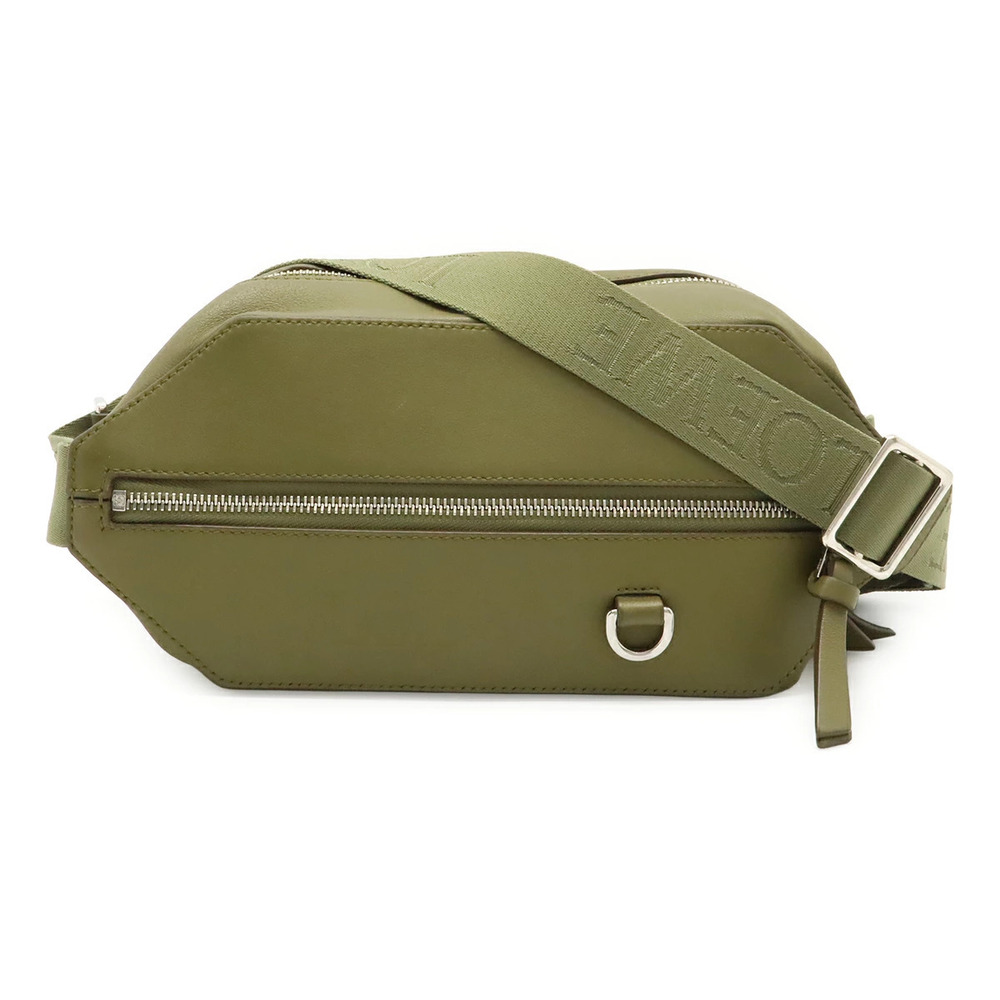Loewe Convertible Sling Body Bag Shoulder Leather Khaki Green